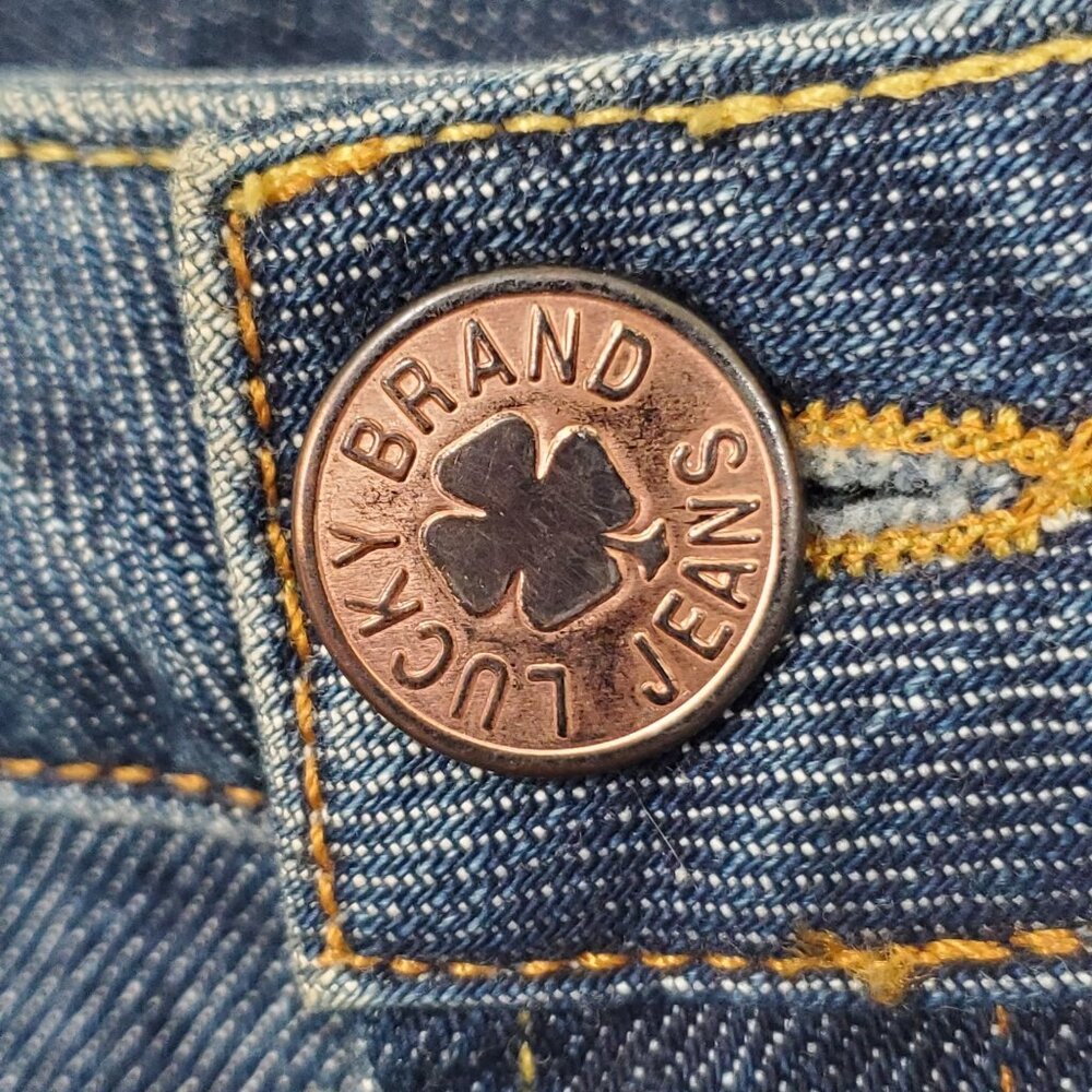 Lucky Brand Womens 6 28 Jeans Lola Bootcut Short Denim Stretch Mid Rise 5 Pocket - Picture 15 of 16
